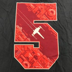 Star Wars Red 5 Gray Tee Fury Shirt sz 3XL